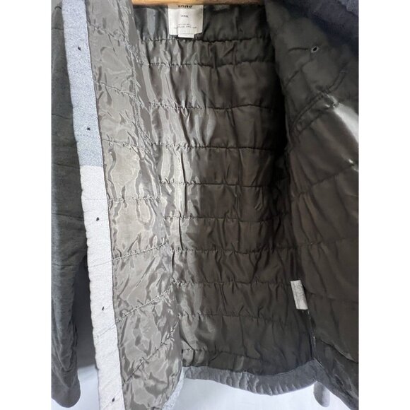 Vtg 2014 Vans Jacket Men's L Gray Cotton Blend Coat Shacket Barn Coat Skater U9 - Picture 6 of 7